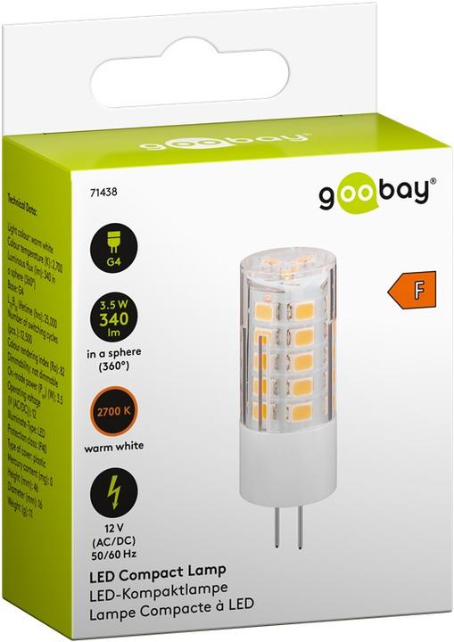 Actual product image Goobay LED compact lamp, 3.5 W (G4, 340 lm)