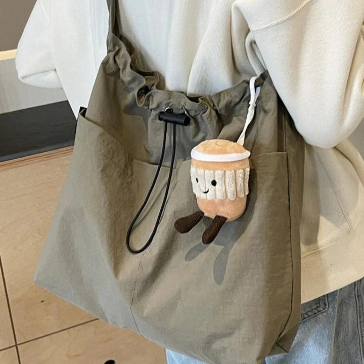 Immagine prodotto Only-Bags.Store Borsa a tracolla in nylon Borsa leggera Borsa Tote pendolare di grande capacità Borsa a tracolla