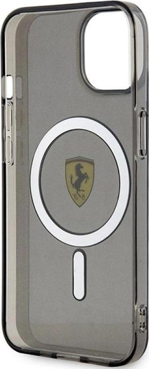 Actual product image Ferrari FEHMP14SURKK iPhone 14 6.1" black/black hardcase Translucent Magsafe (Apple iPhone 14)