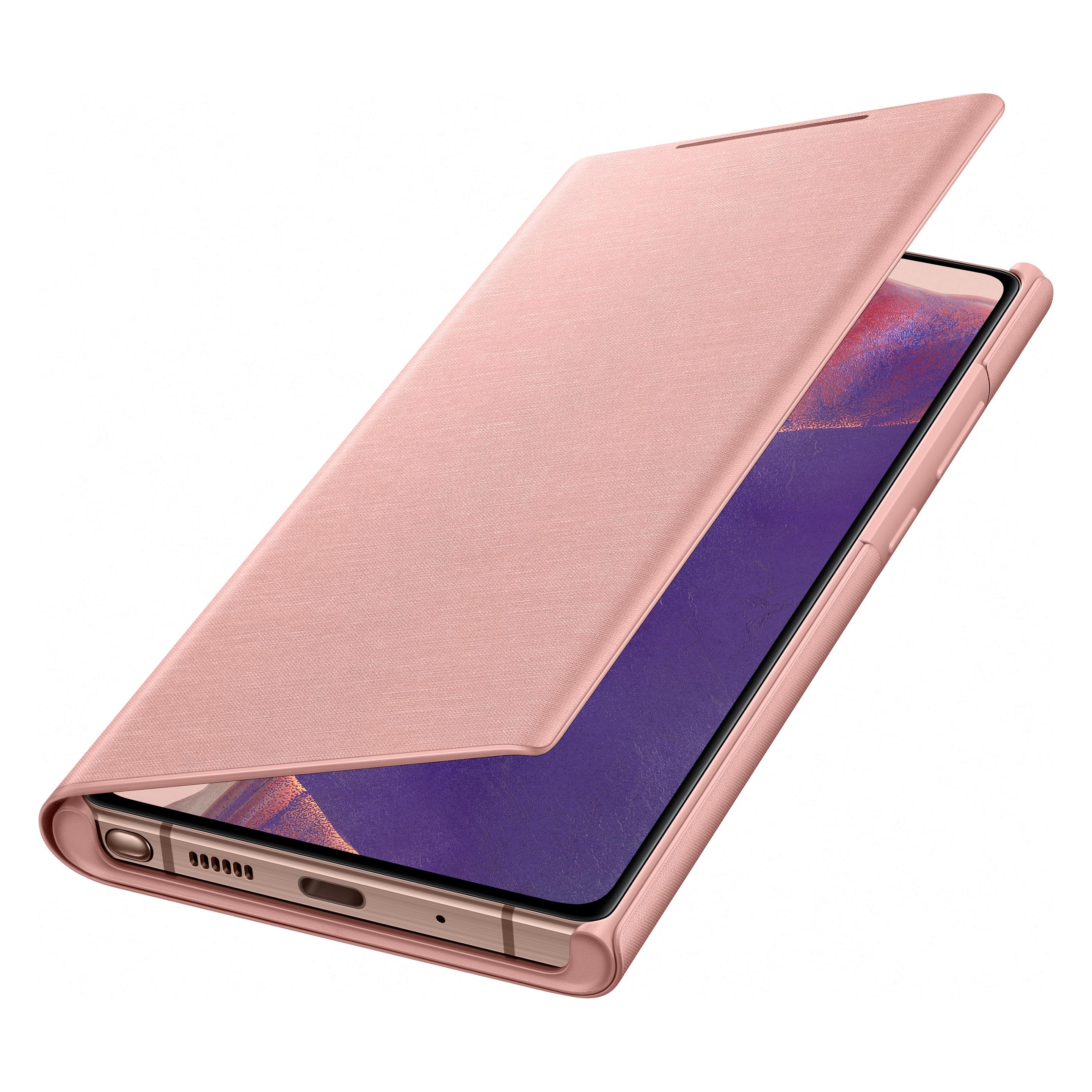 Samsung Smart LED View Cover (Samsung Galaxy Note 20), Smartphone Hülle, Bronze