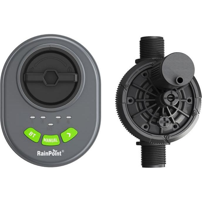 RainPoint, Sistema di irrigazione, 4-zone sprinkler controller with app, Bluetooth (Sensore di irrigazione)