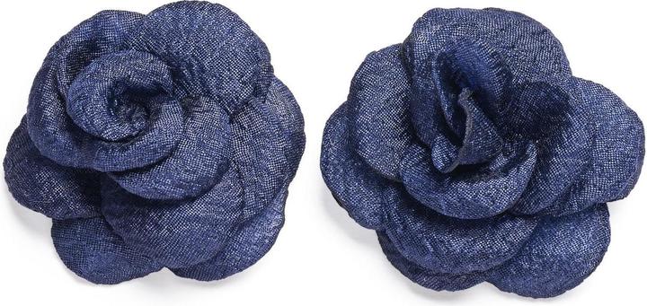 Trisa Haar-Clip Stoffrose navy (2 Stk.)