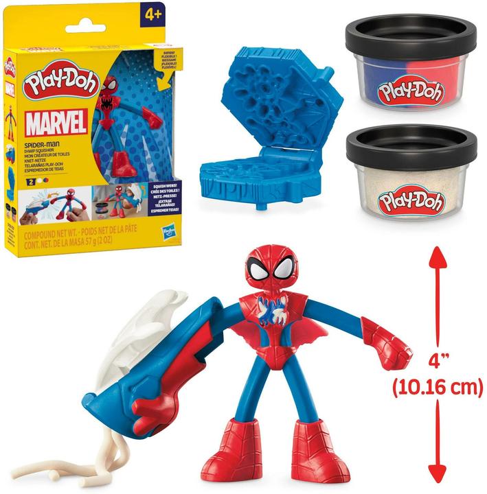 Actual product image Play-Doh Marvel Spider playset with action figure