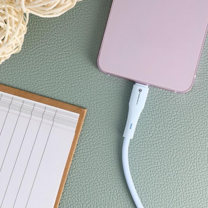 Immagine prodotto Forcell Cable F-ENERGY C343 cable USB A to Lightning 2,4A 12W Silicone 1 m blue (1 m, USB 2.0, 12 W)