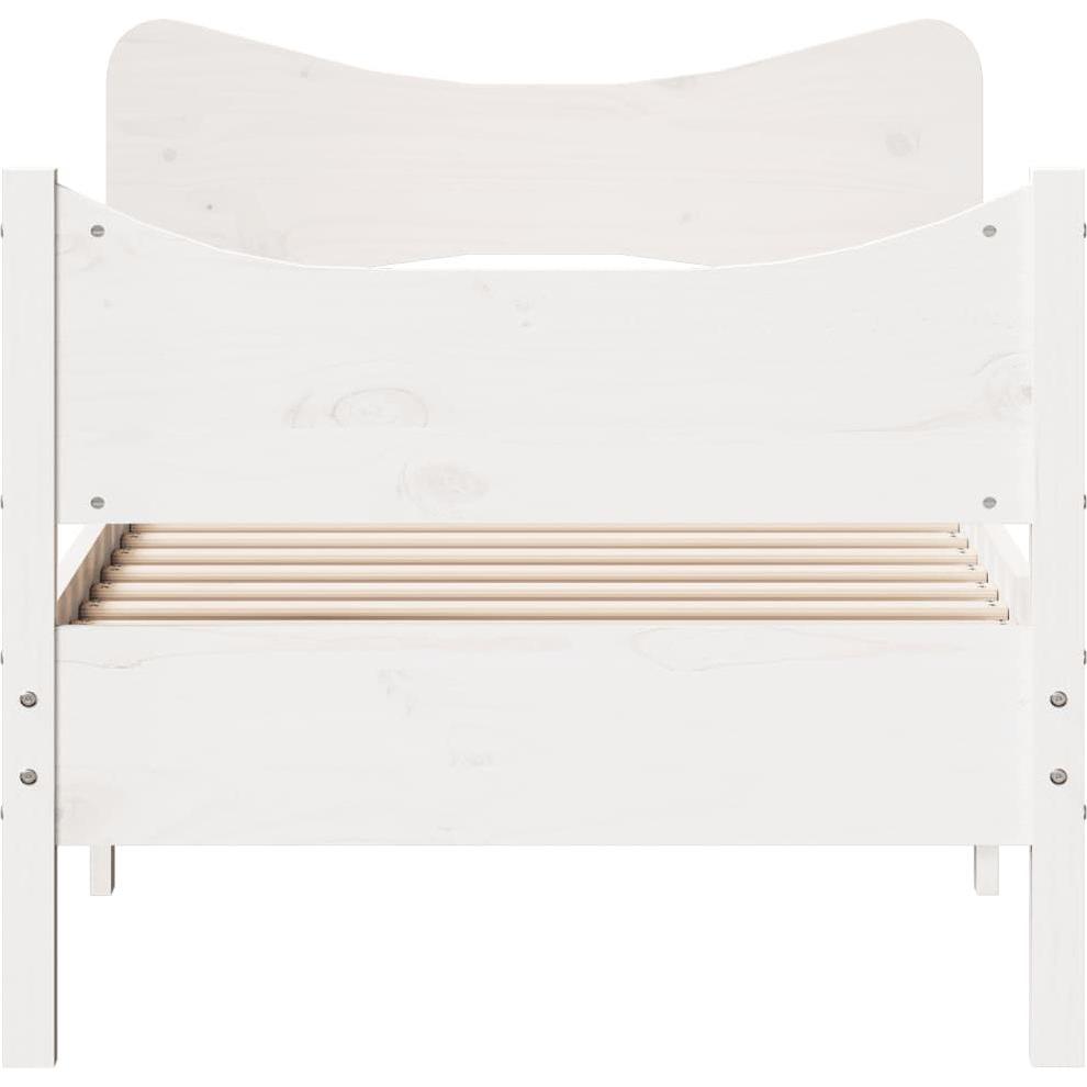 Thumbnail - VidaXL, Bett, Bett mit Kopfteil Kiefer (75 x 190 cm)