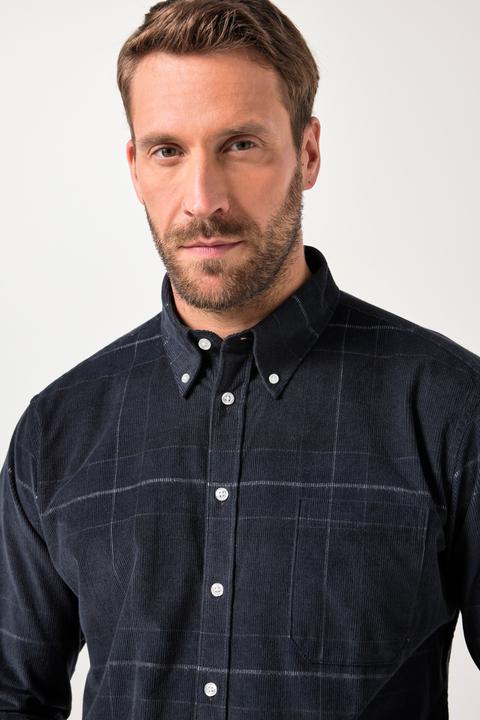 Image du produit JP1880 JP 1880 Cord-Karohemd, Langarm, Buttondown-Kragen, Modern Fit (3XL)
