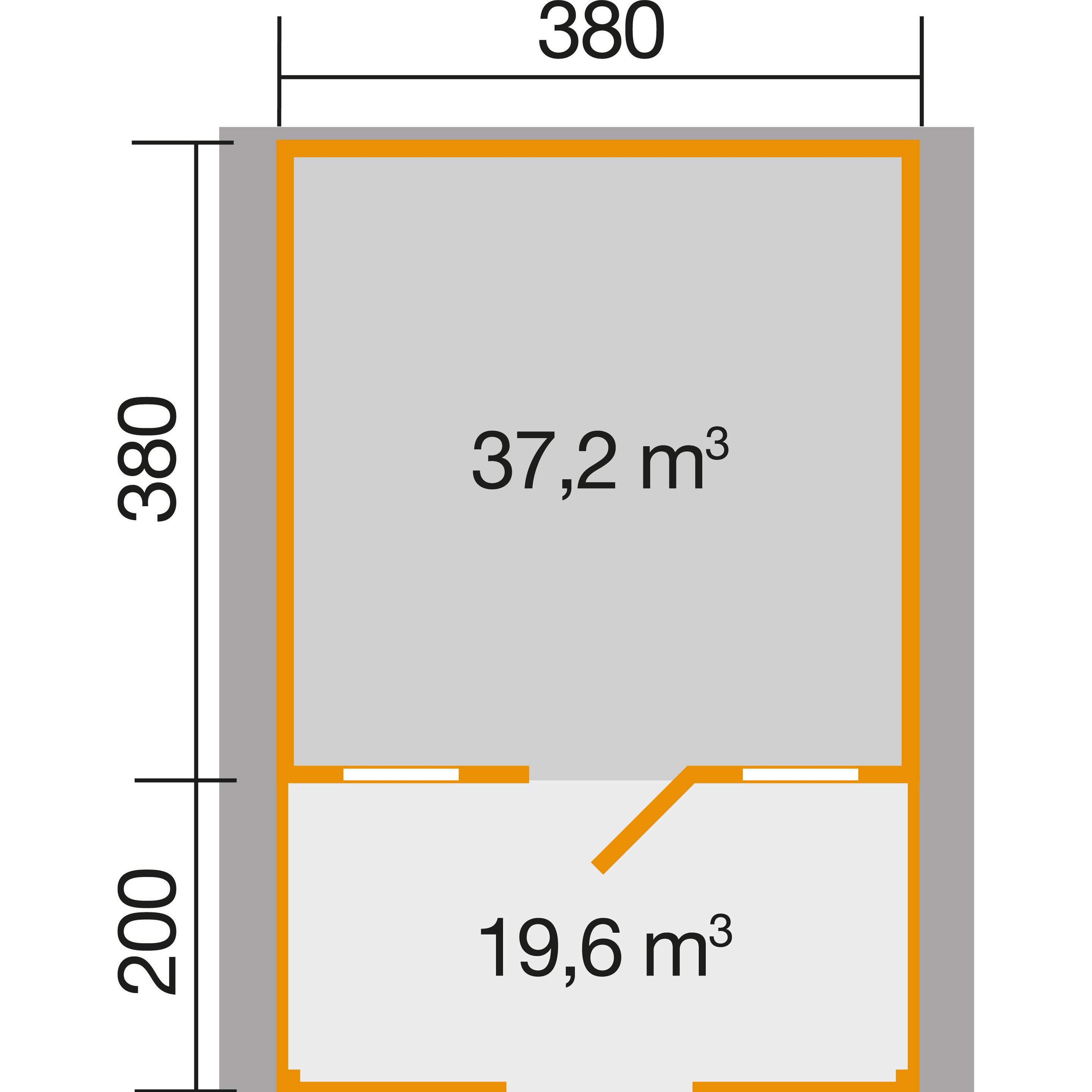 Thumbnail - Weka Holzbau, Gartenhaus + Gartenschrank, Weekendhaus 138 B Gr.2