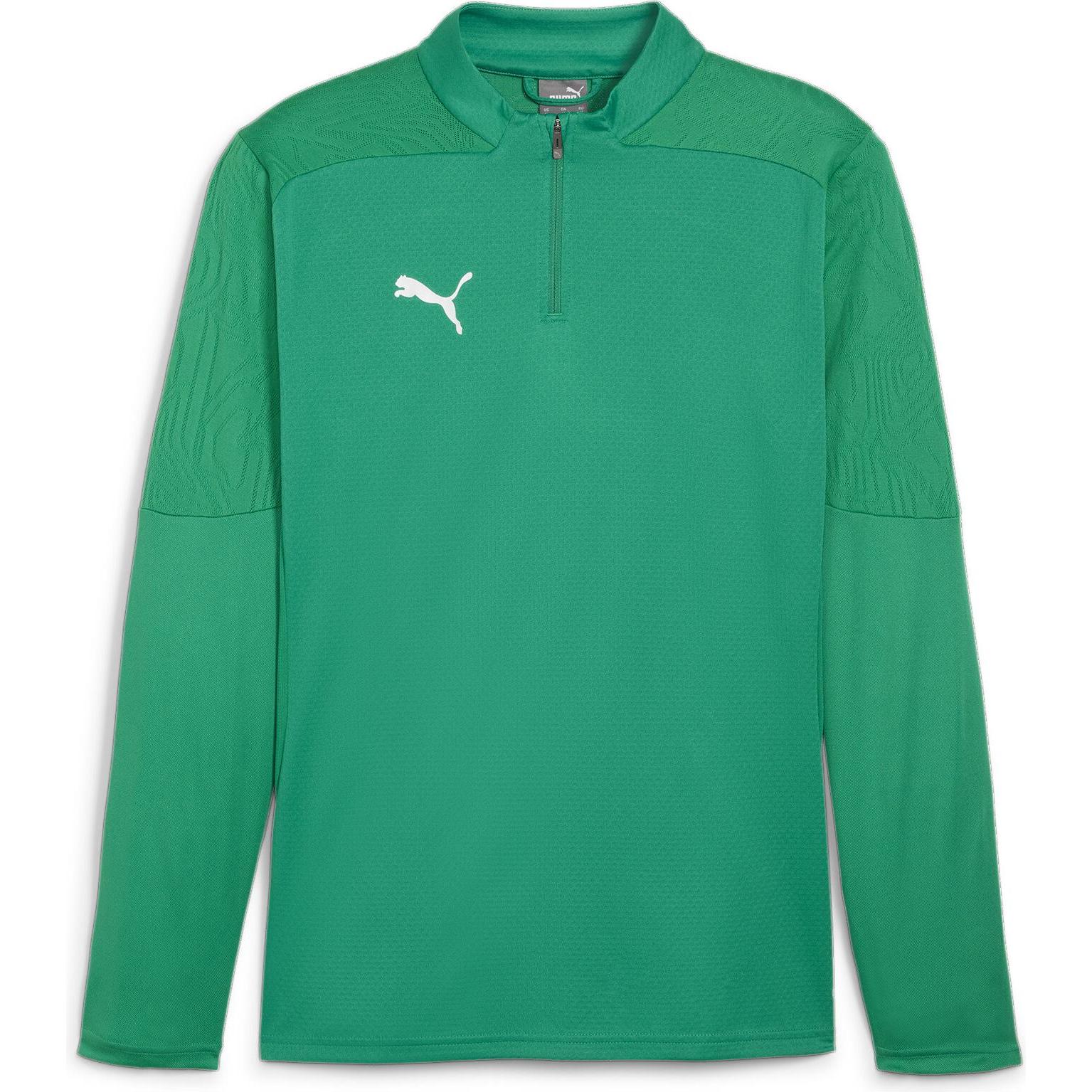 Puma, Herren, Laufjacke, teamFINAL Training 1/4 Zip Top (S), Grün, S