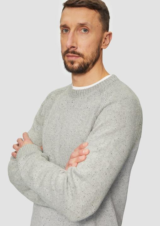 Produktbild S.Oliver Strickpullover Crew-Neck-Pullover mit Farbeffekt (XXL)