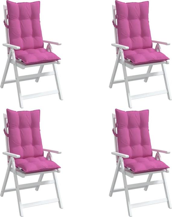 Produktbild vidaXL Hochlehner-Auflagen 4 Stk. Oxford-Gewebe (120 x 50 x 7 cm)