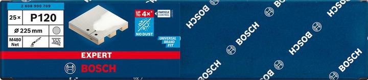 Actual product image Bosch Professional Zubehör EXPERT M480 Sanding net for drywall sander, 225 mm, G 120, 25 pcs. (120)