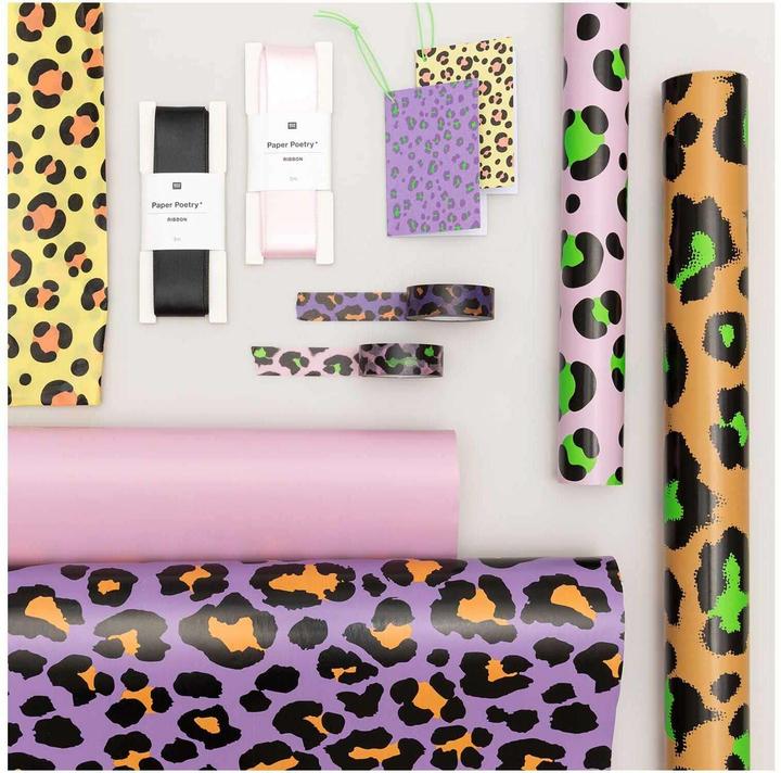 Actual product image Rico Design Wrapping paper Leo 70 x 3 m, Green/Orange (1x)