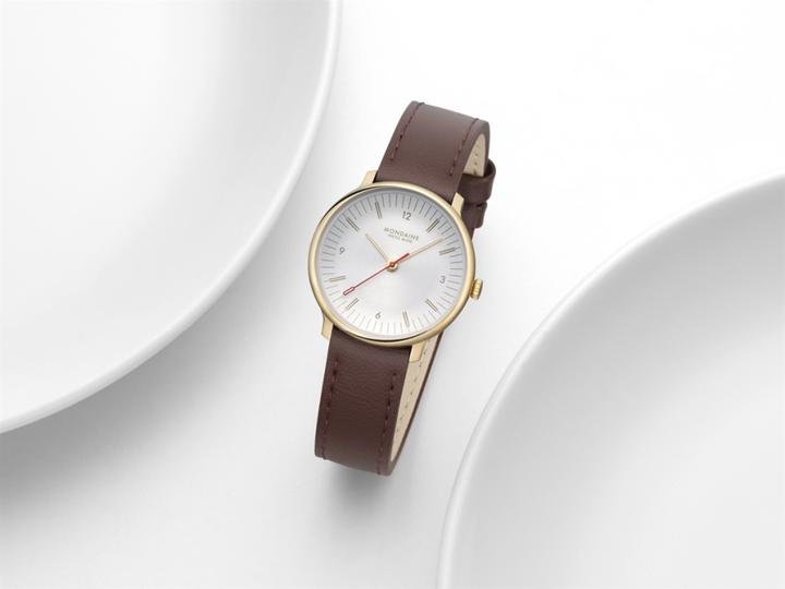 Immagine prodotto Mondaine MLE.33110.LGV Orologio da donna Doppio 33mm (Orologio da polso analogico, Fatto in Svizzera, 33 mm)