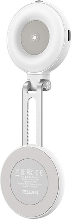 Telesin Magnetic Selfie Ring Light - RGB version (white)