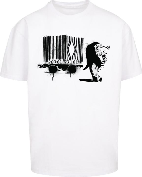 Produktbild Merchcode Brandalised - Barcode Leopard Heavy Oversize Tee - 189207 (3XL)
