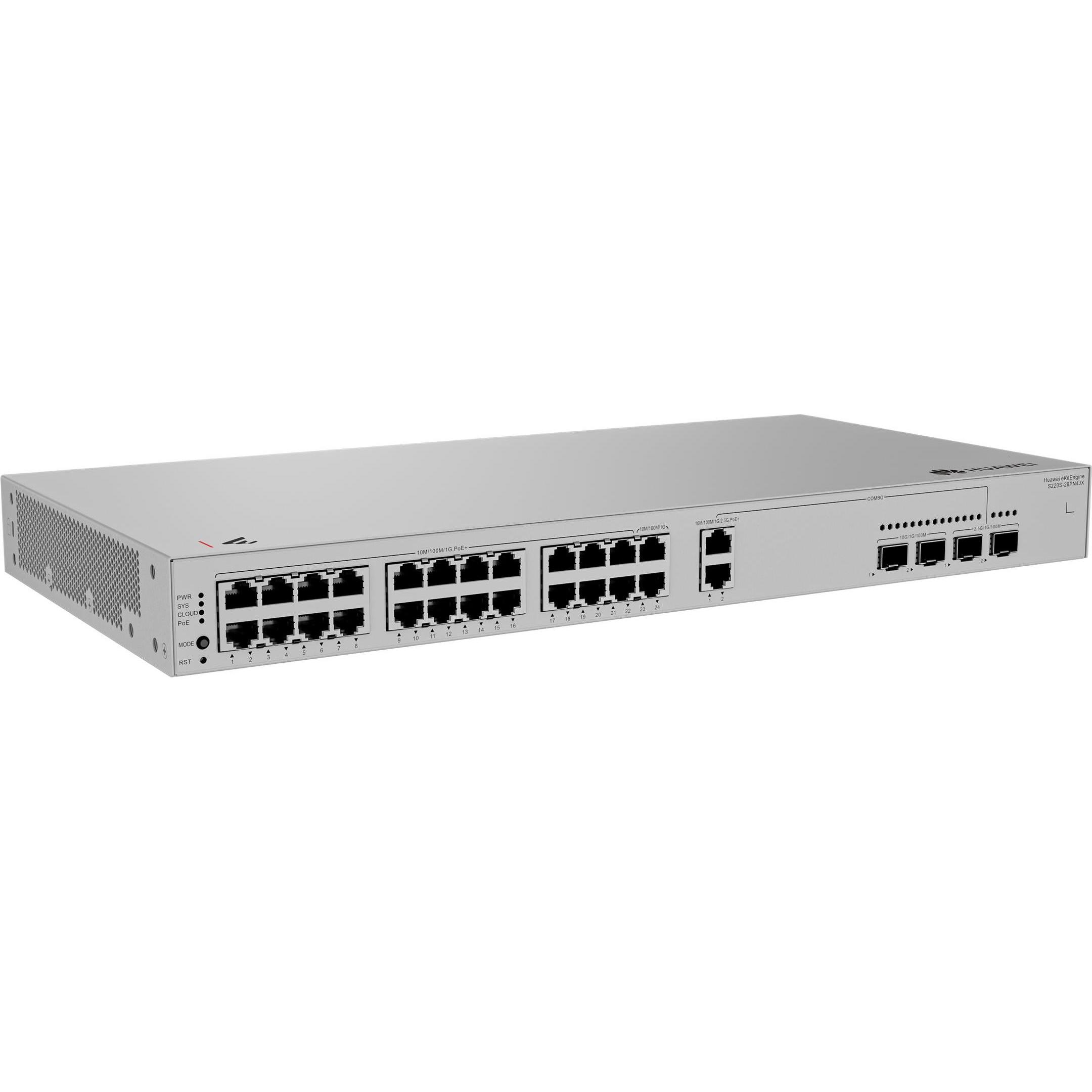 Huawei Data Communication S220S-26PN4JX S220S-26PN4JX S220S-26PN4JX 24x10/100/1000BASE-T ports 22xPo