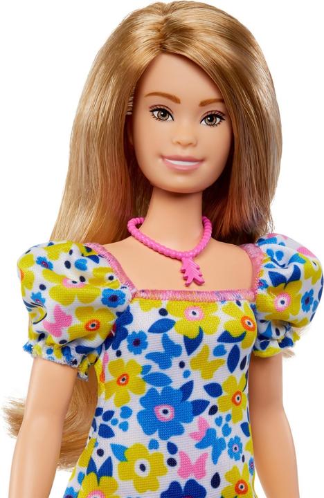 Immagine prodotto Barbie Bambola fashionista con sindrome di Down con un vestito a fiori