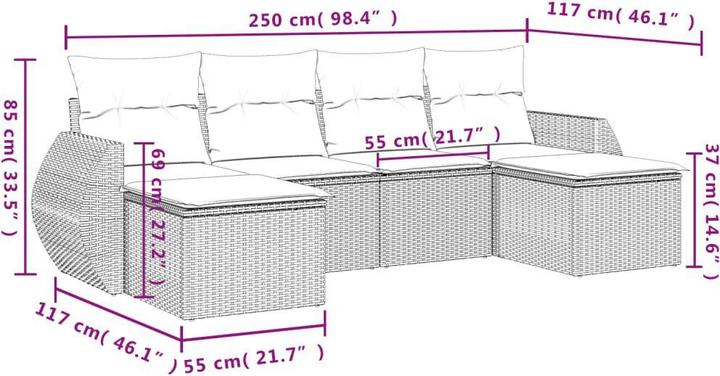 Actual product image vidaXL Heather