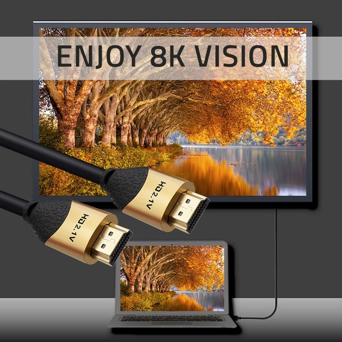 Produktbild Qoltec Kabel HDMI M/M v2.1 Ultra high speed 8K (2m) (2 m, HDMI)
