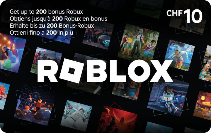 Roblox Guthabenkarte (10 CHF)