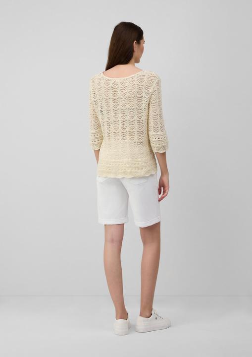 Image du produit S.Oliver Strickpullover Ajour-Strickpullover mit 3/4-Ärmeln (38)