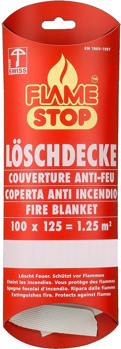Mentrex FlameStop fire blanket 100 x 125 cm
