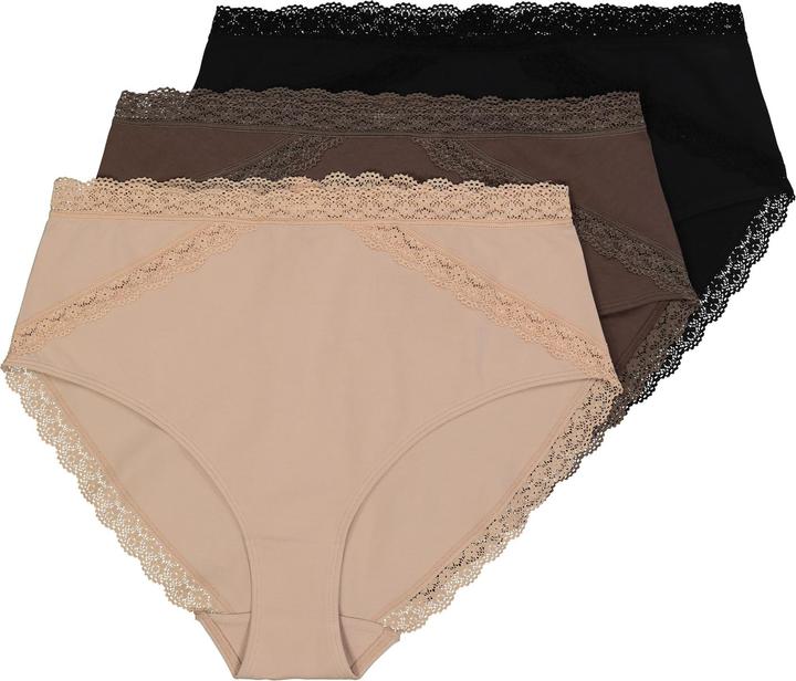 Produktbild Ulla Popken Midislips, 3er-Pack, Spitzenband (50, 52, 3er Pack)
