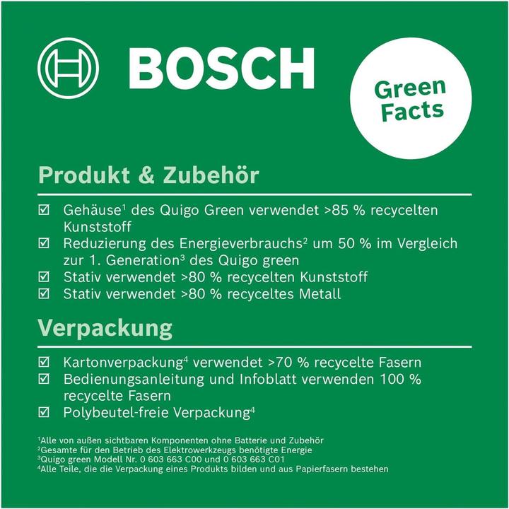 Actual product image Bosch Home & Garden Livella laser multifunzione Quigo Green Set