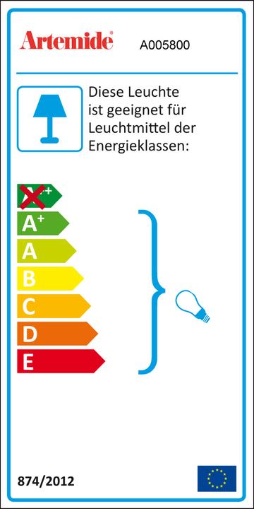 Energie-Label Artemide Tolomeo Pinza (E27)