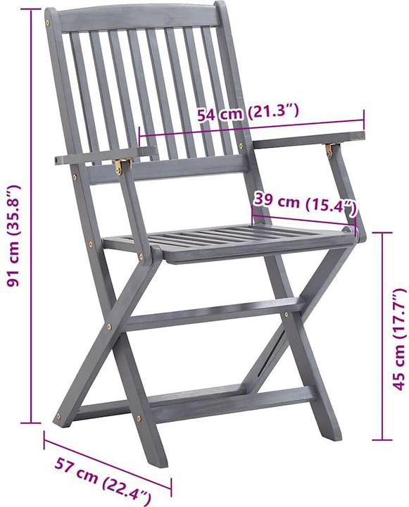 Produktbild vidaXL Gartenstuhl