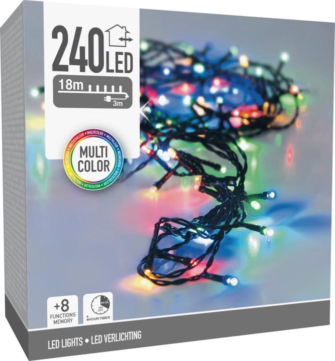 Actual product image Mondex ŁAŃCUCH LED 240L MULTI ZEWNĘTRZNE 18m +8funkcji (0.13 m)