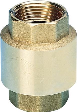 Produktbild Csdk SL Csslr Plus Messing kontraventil 1" med fjeder muffe/muffe, til varme, olie og trykluft.