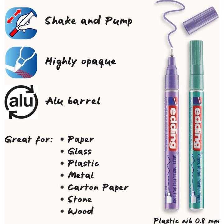 Produktbild Edding 781 Glanzlack Marker (5x)