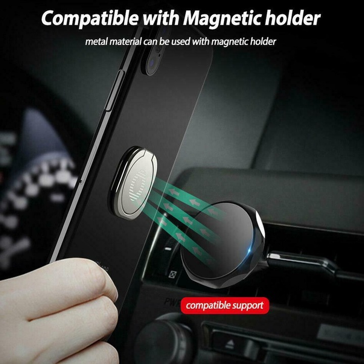 Image du produit PhoneLook Anneau support 360° Support de doigt interchangeable pour Smartphone / Tablettes