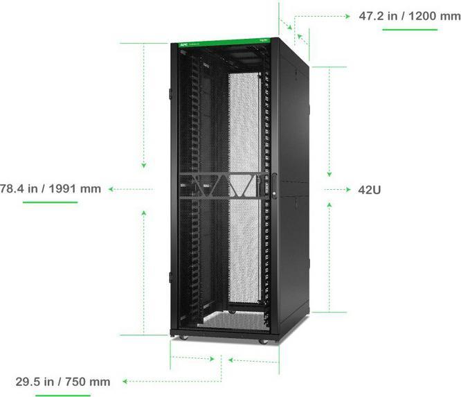 Actual product image APC Netshelter Sx Networking (42 RU, 19 inch rack)