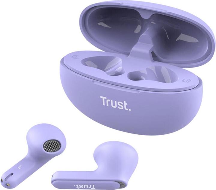 Produktbild Trust Yavi Bt Enc Earphones Purple (DNC, 23 h, Kabellos)