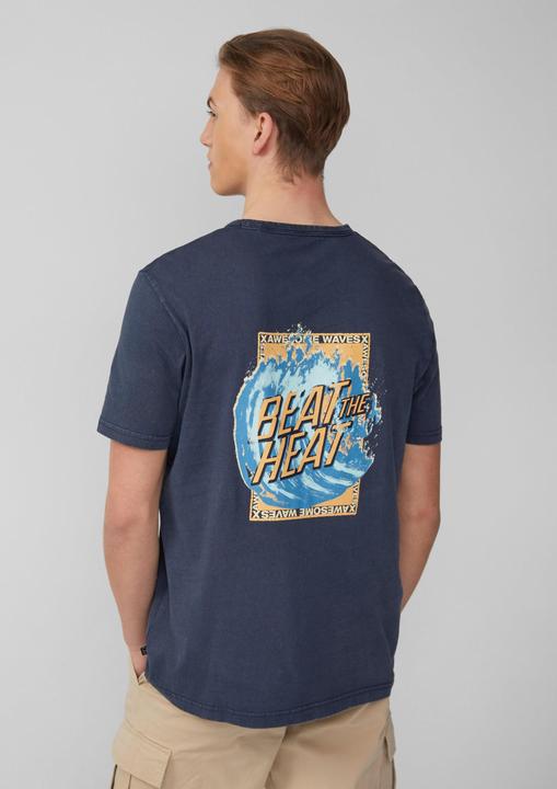 Produktbild S.Oliver T-Shirt Gewaschenes T-Shirt mit Front- und Rückenprint (S)