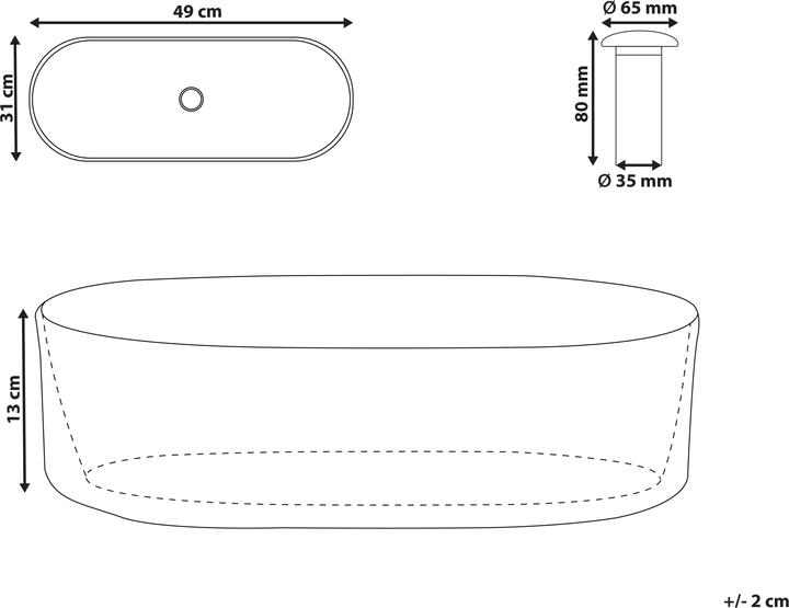 Actual product image Beliani Geldo (310 mm, 490 mm)