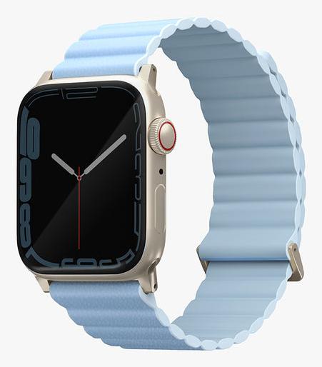 Produktbild Uniq pasek Revix Premium Apple Watch Series 1/2/3/4/5/6/7/8/SE/SE2 38/40/41mm Edition Reversible Mag (41 mm, ecological leather, Genuine Leather, Plastic, Silicon, Silicone, Stainless Steel)