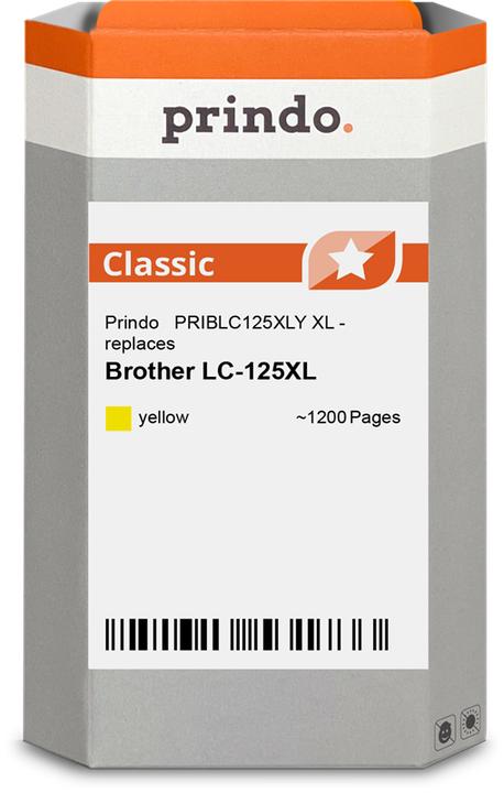 Prindo kompatibel mit Brother LC125XLY (Y)