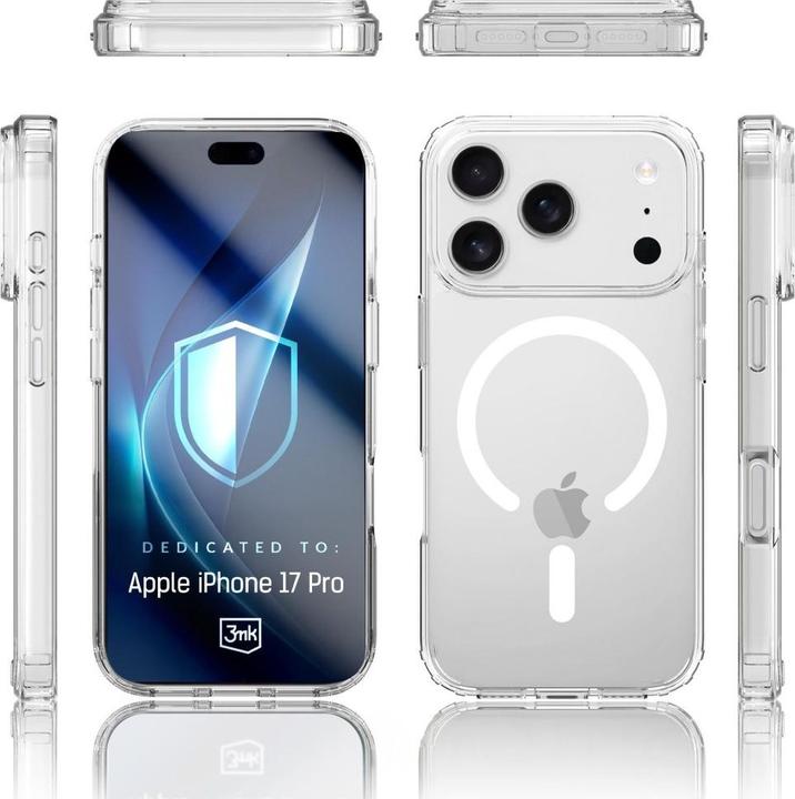 Immagine prodotto 3MK - Armor Clear MagCase - iPhone 17 Pro - Trasparente (Apple iPhone 17 Pro)