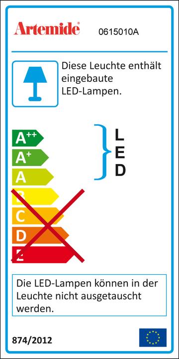 Energy Label Artemide Talo Parete (1200 lm)