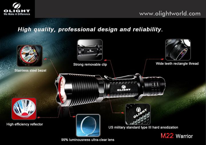 Produktbild Olight M22 Warrior (14.40 cm, 950 lm)