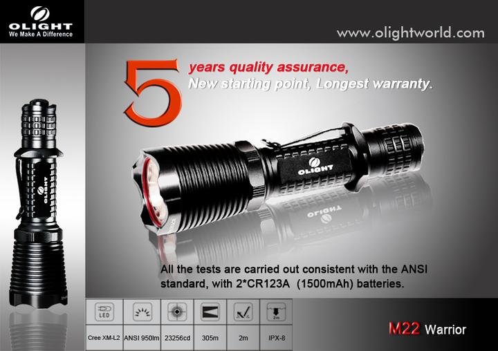 Produktbild Olight M22 Warrior (14.40 cm, 950 lm)