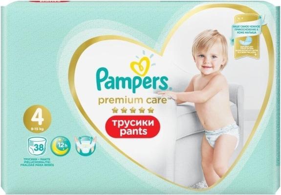 Actual product image Pampers Premium Care 4 Size Diapers-Panties, 38 Pants, 9-15kg (Size 4, Pack, 38 pcs.)