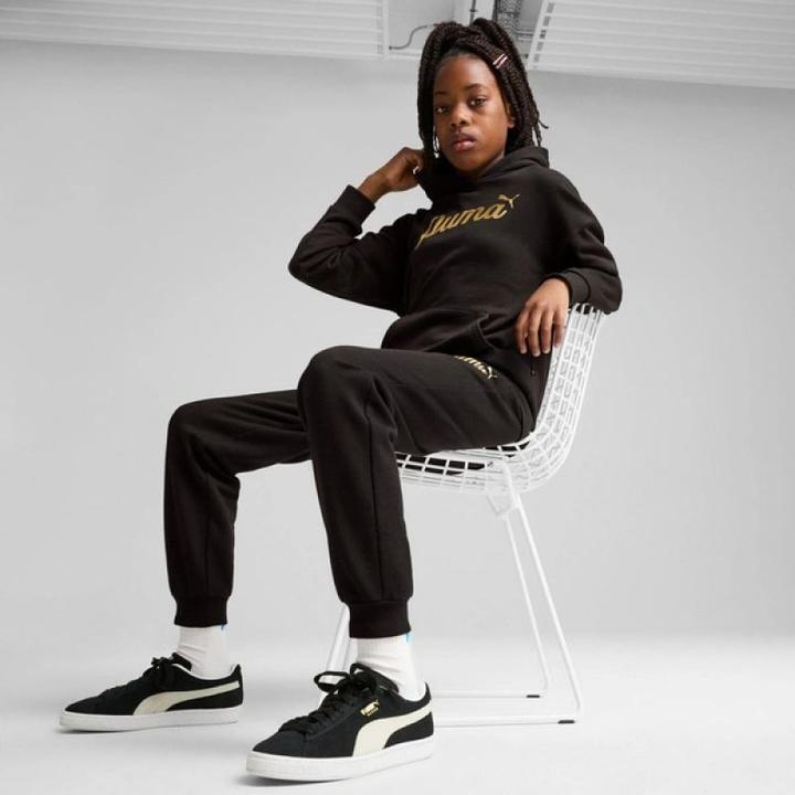 Produktbild Puma ESS+ SCRIPT Metallic Hoodie FL G (128)