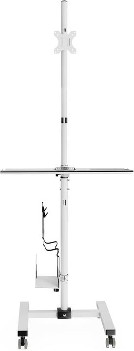 Image du produit Maclean professional stand trolley mobile computer workstation on wheels max 17 -32 max 20kg MC