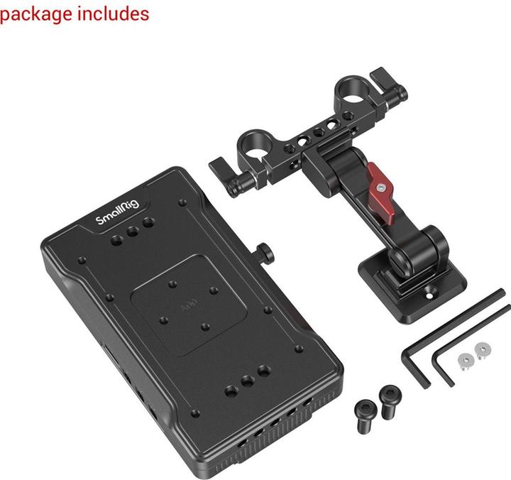 Actual product image SmallRig 3204 V Mount Battery Adapter Plate with Adjustable Arm