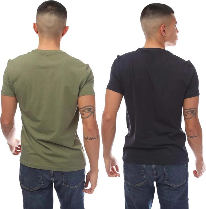 Actual product image Emporio Armani Mens Plain T-Shirt (Pack of 2) (S)