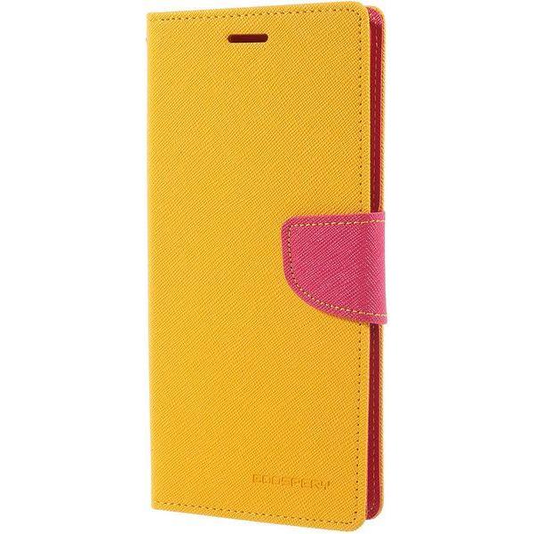 Goospery Fancy Diary Series (Samsung Galaxy Note 8), Smartphone Hülle, Gelb, Rosa